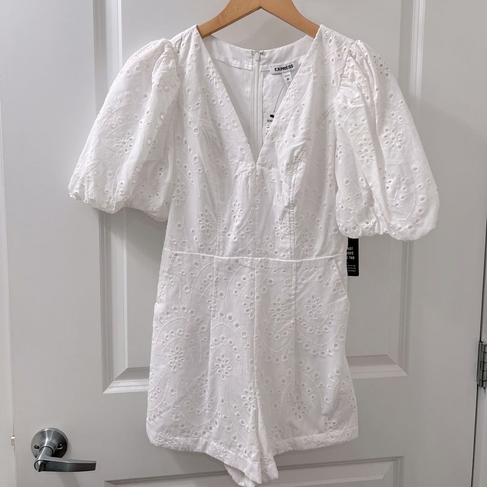 White Lace Romper